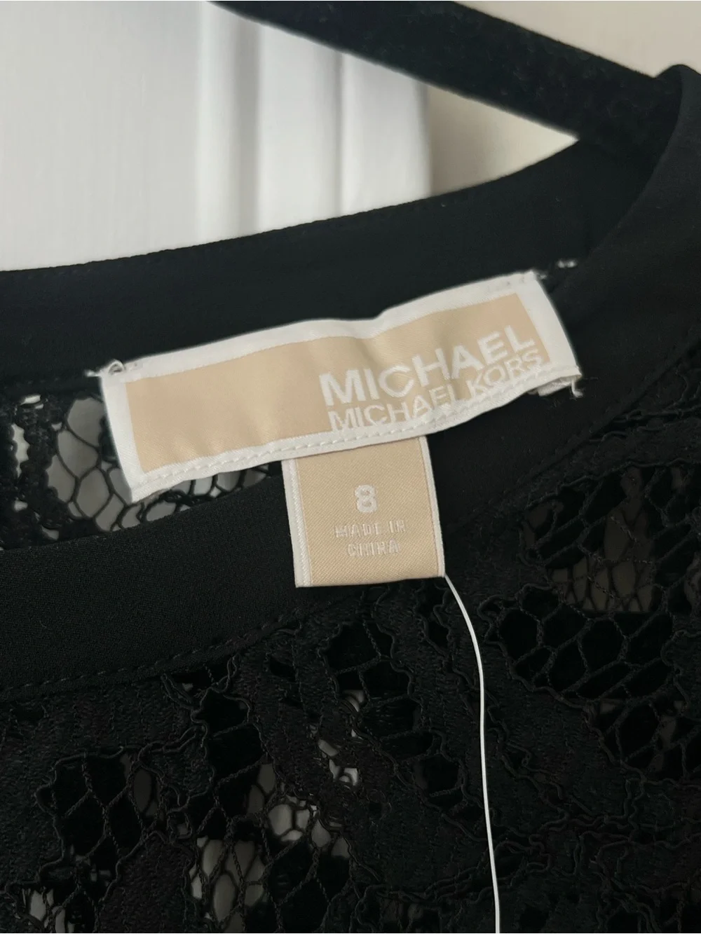 Michael Kors Black Lace Shift Dress